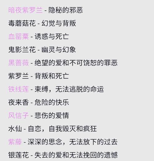 哪种花代表背叛？背叛的花语有哪些含义？
