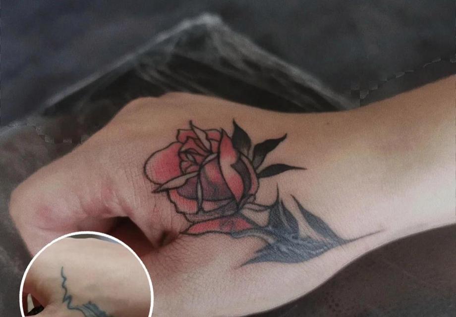 虎口纹玫瑰花在女性身上有何寓意？