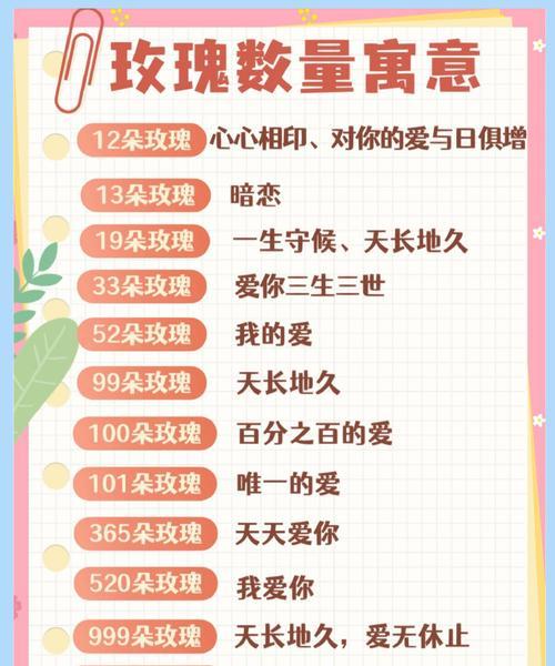 玫瑰花语通常代表了哪些意义？