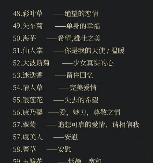 哪些花语是独属于女性的？它们各自代表了什么？