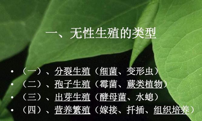 无性繁殖的方式及应用有哪些？